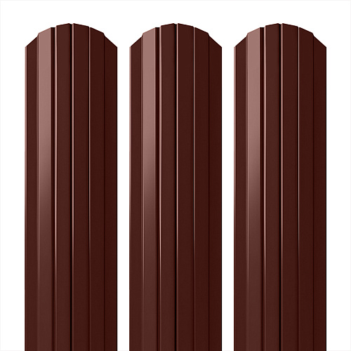 Штакетник металлический Modern Двухсторонний ( RAL8017 )