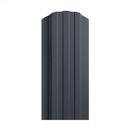 Штакетник металлический Style фигурный рез двухсторонний ( RAL 7024 )