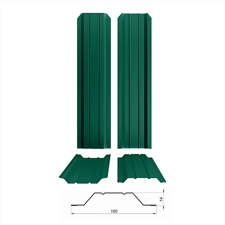Штакетник металлический Persona ( RAL 6005 )