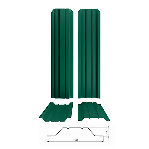 Штакетник металлический Persona ( RAL 6005 )