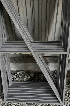 Калитка к 3D забору, 1,7м*1м, серый грунт под покраску