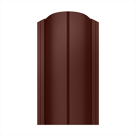 Штакетник металлический Premium фигурный рез ( RAL 8017 )