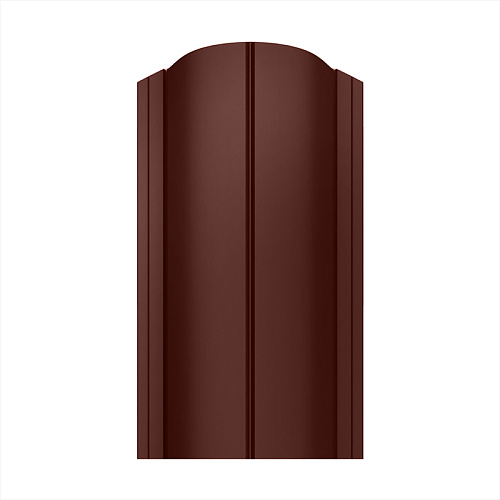 Штакетник металлический Premium фигурный рез ( RAL 8017 )