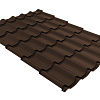 Металлочерепица Монтеррей 0,5мм Шоколад (RAL 8017)