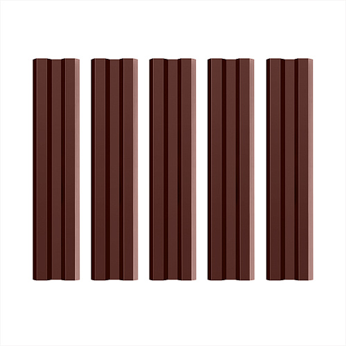 Штакетник металлический Mini Двухсторонний ( RAL 8017 )