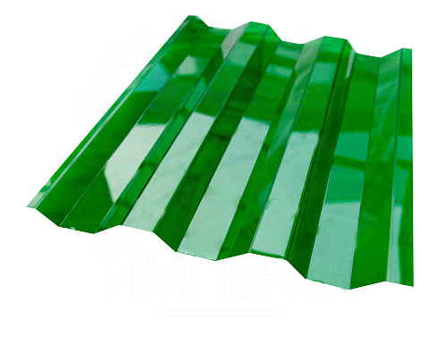 Профилированный поликарбонат С8 зеленый 0,8мм
