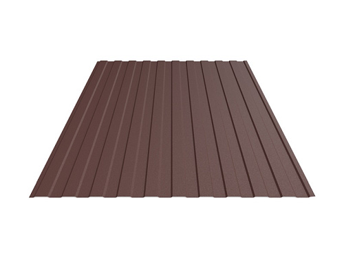 Профнастил С-8 Шоколадно-коричневый (0,4мм; 1,2*2м) RAL 8017