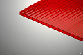 Поликарбонат красный сотовый (2,1м х 6м х 4мм)