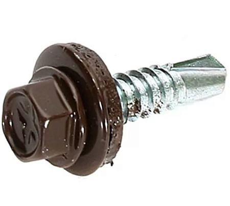Саморез 5,5х19 мм шоколад (Ral - 8017)